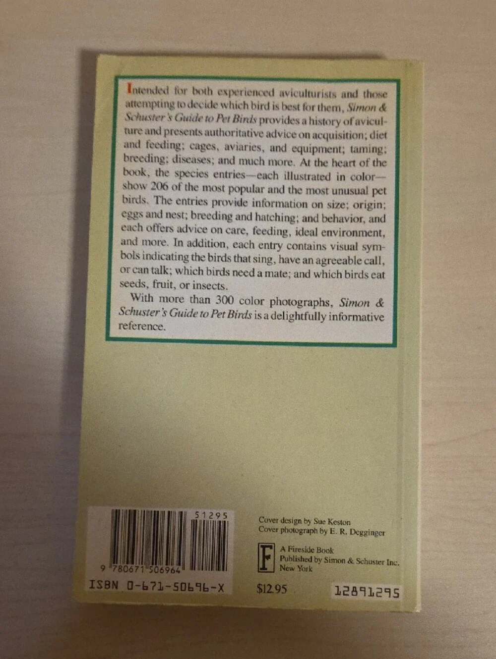 Simon & Schuster's Guide to Pet Birds by Matthew M. Vriends